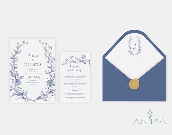 Invitations | Royal Blue